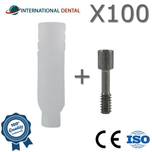 Lote de 100 Cabezales Adaptador Plástico Fundibles No Hexagonales Delgados 3.0mm Accesorios Dentales - Imagen 1 de 3