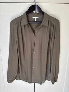 Ladies H&M Blouse size 20 in Khaki Colour - Picture 1 of 3