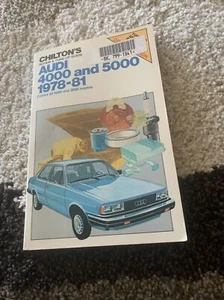 CHILTON'S AUDI 4000 & 5000 REPAIR & TUNE UP GUIDE 1978-81 - GOOD CONDITION - Picture 1 of 9