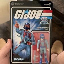 Super7 - G.I. Joe ReAction Figures Wave 1B - Cobra Trooper Y-back  Glow Patrol