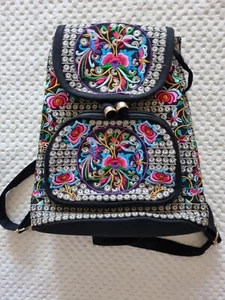 Floral Boho Backpack - Picture 1 of 9