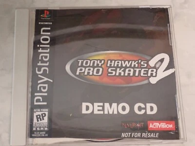 Tony Hawk's Pro Skater 2 DEMO CD PS1 PlayStation 1 disco + peças de etiqueta ~Testado - Imagem 1 de 4