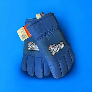 Vintage New England Patriots Deadstock Winter Gloves Size Large 90s Football NFL - Picture 1 of 7