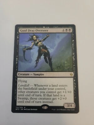 MTG Guul Draz Overseer Battle for Zendikar 112/274 Regular Rare Black - Image 1 of 4