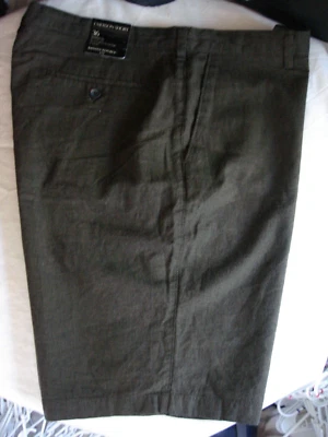 Pantalones Cortos Banana Republic Emerson Marrón Guinga Mezcla de Lino Planos Pies Nuevos con Etiquetas Pantalones cortos 36 Foto 1 de 4