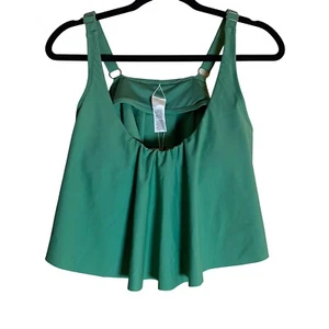 Cupshe Tankini grün Schwimmoberteil Volant verstellbare Träger 2X - Bild 1 von 8
