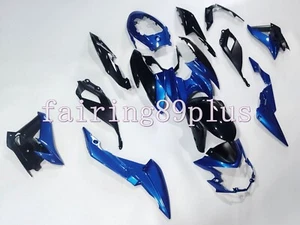 Blue Black ABS Injection Plastic Fairing Kit Fit for 2017-2021 GSX-S750 - Picture 1 of 9