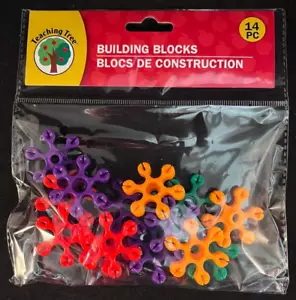 Teaching Tree - Building Blocks - 14 Pieces - Approx. 1.5 Inch Round Blocks - Picture 1 of 4