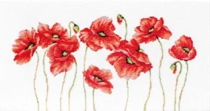 Kit de punto de cruz contado Poppies B2223L Luca-S - Imagen 1 de 3