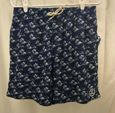 Boardshorts Life is Good para hombre medianos nuevos con etiquetas puesta de sol Foto 1 de 3
