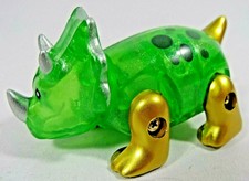 Z Wind-Ups Tate the Triceratops Dinosaur Mini Windup Toy Green Gold New with Tag