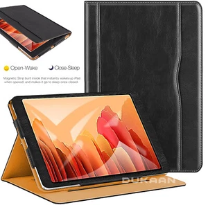 Leather Smart Case Cover For Samsung Galaxy Tab A7 10.4" S6 Lite 10.4", A 10.1" - Picture 1 of 5