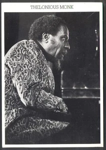 Modern JAZZ Postcard: THELONIOUS MONK (Badiaco, France) Free UK p&p - Picture 1 of 1
