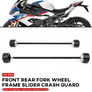 Front Rear Wheel Fork Axle Slider Crash Guard For BMW M1000R S1000RR HP4 1000 - Picture 1 of 21