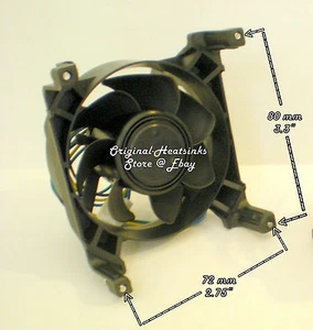 LGA771 Fan 12V DC 70 mm for Intel Xeon 5000 5100 5300 Series Heatink - New - Picture 1 of 4
