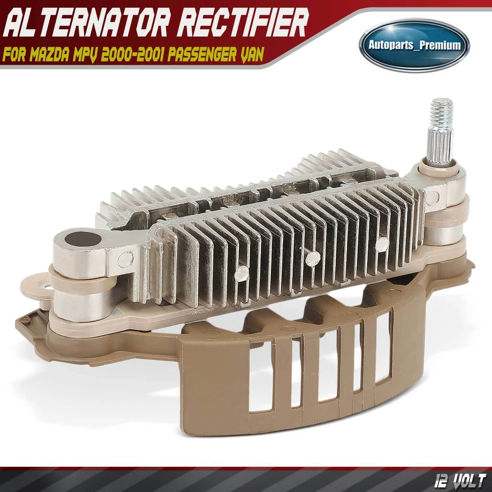 Diodo rectificador alternador con poste de batería M6 × 44,5 mm para Mazda MPV 2000 2001 12V Foto 1 de 4