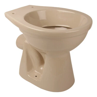 Belvit Stand-WC Tiefspüler Bahama Beige mit Spülrand & Wandabgang Keramik