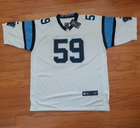 Nike On Field Carolina Panthers Luke Kuechly #59 Jersey Mens 56 Stitched White Cover