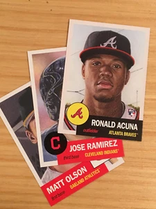 2018 Topps Living Set Week 7 and BOX! RONALD ACUNA, Jose Ramirez, Matt Olson. - Picture 1 of 2