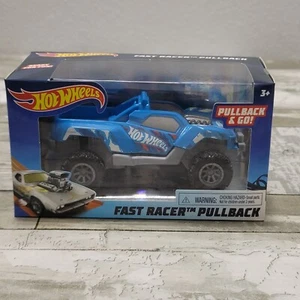 Hot Wheels Pullback Fast Racer - Camion Blu Dawgzilla - Foto 1 di 7