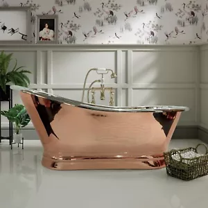 BC Designs 1700 Copper Outer/Nickel Inner Slipper Bath - Picture 1 of 2