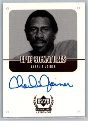 1999 Upper Deck Century Legends Epic Signatures Charlie Joiner TC3488 - Image 1 of 2