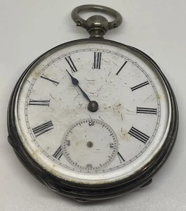 KEY WIND POCKET WATCH/ Double Crest on Back /Runs - Picture 1 of 24