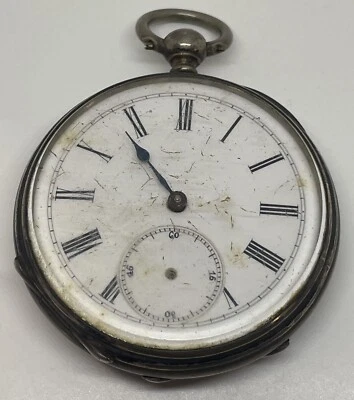 KEY WIND POCKET WATCH/ Double Crest on Back /Runs - Image 1 of 4
