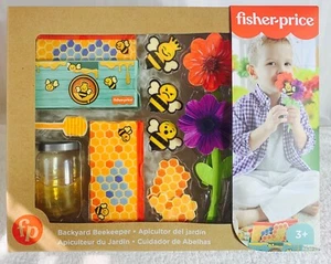 Fisher Price Backyard Beekeeper Wood / Fabric Play Set 13 pieces NEW IN BOX - Picture 1 of 9
