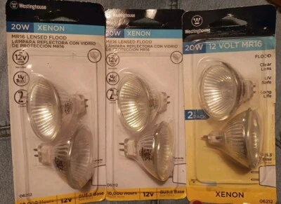 6 Westinghouse 20W MR16  GU5.3 Indoor Lensed Flood Bulbs - Image 1 of 3