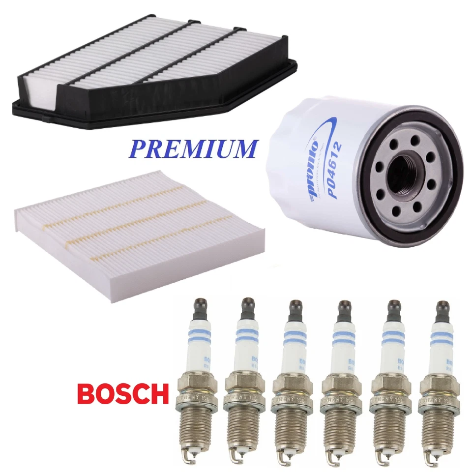 Tune Up Kit Air Cabin Oil Filters Spark Plugs For ACURA MDX V6 3.0L 2022-2023 - Image 1 of 1