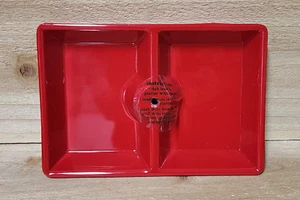 Nora Fleming Red Melamine Dainty Dish - Divided Rectangle NEW - Picture 1 of 6