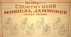8er Set Country Bear Musical Jamboree Disney World gepresste Penny Pennies - Bild 1 von 1