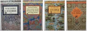 DOVER Literatur Sparsame Bücher - Prinz Utopia Voltaire Kipling Machiavelli mehr - Bild 1 von 9