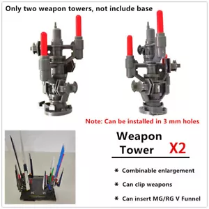 CG universal weapon Funnel towers for 1/100 MG 1/144 RG V or Hi-V hangar model * - Picture 1 of 4