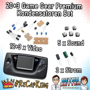 Game Gear Kondensatoren Set Ersatz kein Strom Bild Ton Original Werte ELKOS NEU - Bild 1 von 10