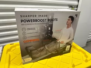 Sharper Image Powerboost Boots Air Compression Leg Recovery Leg Massager Boots - Picture 1 of 12