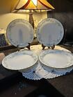 Corelle Callaway Ivy  Dinner Plates With Green Trim--Set Of 4-- 10 1/4