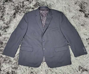 Pronto Uomo Platinum Blazer Jacket Men's 52R Black 100% Wool Single Breasted - Picture 1 of 21
