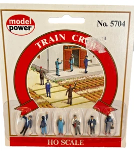 Model Power HO Scale Train Crew Figures #5704 New! - Picture 1 of 1