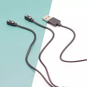 Magnetic 2-pin Dual Connect Dock USB Charging Cable For Bluetooth Smart Glasses - Picture 1 of 7
