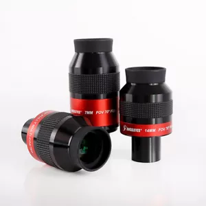 Telescopio de campo plano de 1,25 pulgadas lente ocular 7 mm/14 mm/22 mm totalmente multicapa - Imagen 1 de 18