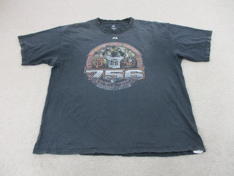 San Francisco Giants Shirt Adult 2XL XXL Black MLB Baseball Barry Bonds Mens Cover