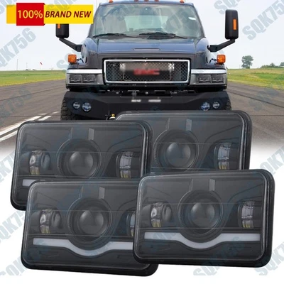 4 piezas para GMC C1500 Suburban G2500 Van 4x6" Faros LED Proyector haz alto bajo Foto 1 de 4