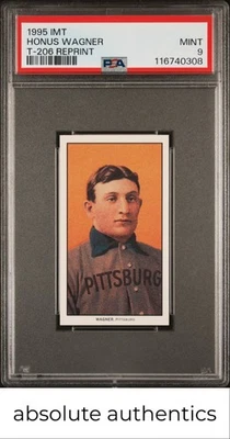 1995 Imt T-206 переиздание Honus Wagner T-206 переиздание PSA 9 - Изображение 1 из 2