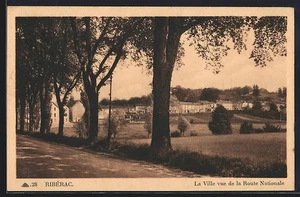 CPA Ribérac, La Ville vue de la Route Nationale - Picture 1 of 2