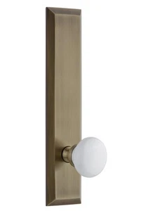 803078 Hardware Fifth Avenue Tall Plate Hyde Park Knob, Double Dummy, Vintage... - Picture 1 of 1