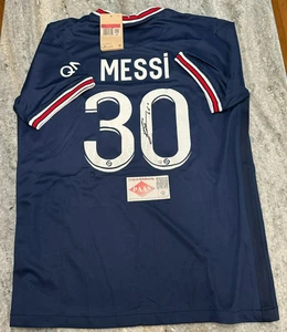 Lionel Leo Messi Paris Saint-Germain Jordan handsigniertes Trikot Large PAAS COA - Bild 1 von 5
