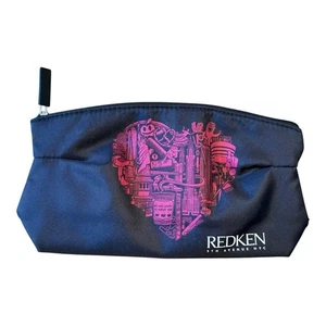 Seltene Redken schwarze Tasche mit rosa Herz Design, Kosmetiktasche, Beutel - Bild 1 von 4