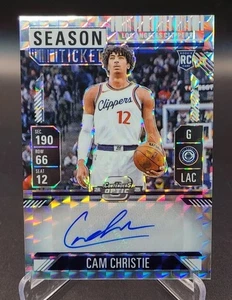Cam Christie 2024-25 Panini Mosaico Autografo Argento RC La Clippers - Foto 1 di 3